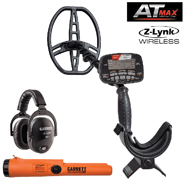 Garrett AT Max Metal detector 2022 Special with Z-Lynk Pro-Pointer AT and MS3 Headphones