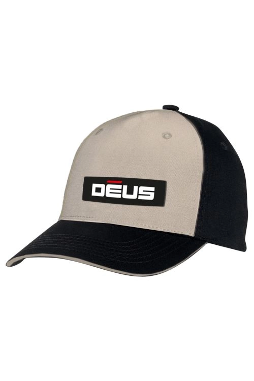 Black and Brown baseball cap with DEUS logo