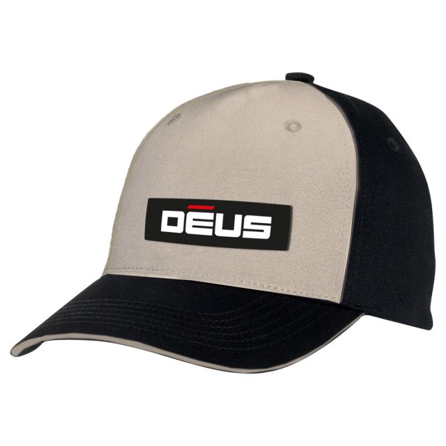 Black and Brown baseball cap with DEUS logo