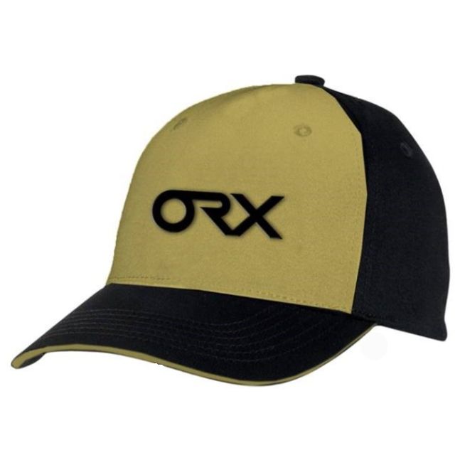 Black and Yellow baseball cap with ORX logo