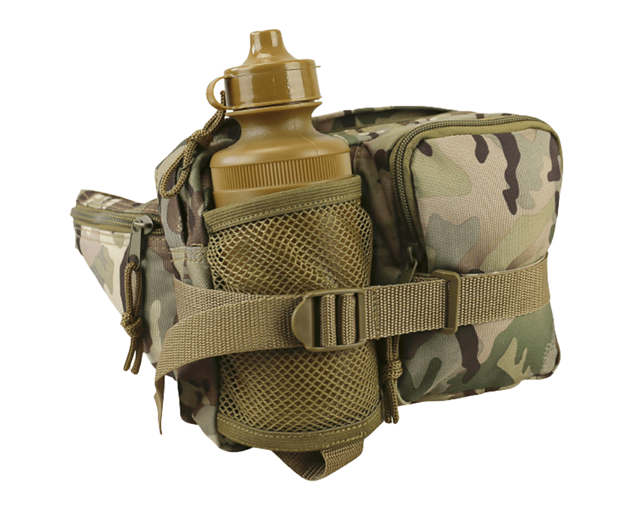 Waist Pouch with Bottle - British Terrain Pattern Waist Pouch with Bottle - British Terrain Pattern
