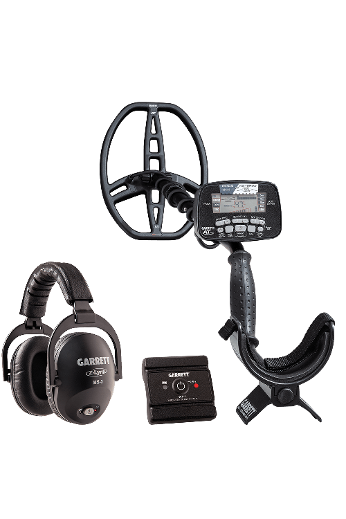 Garrett A Pro Metal Detector with Wireless MS3 Headphones and z-Lynk Transmitter