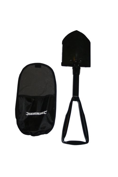 Folding Shovel with belt pouch