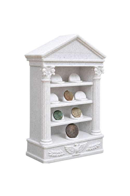 Roman Temple Coin Display